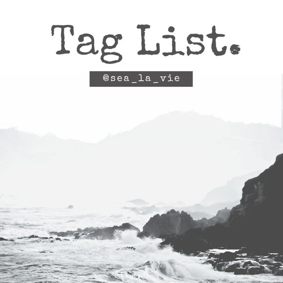 Other - Tag List RE-DO! See NEW Listing- Sort JUST IN!